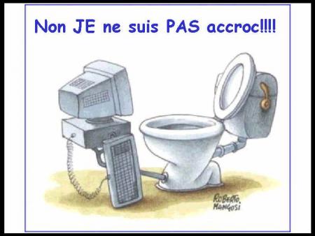je suis acrochait a mon ordi
